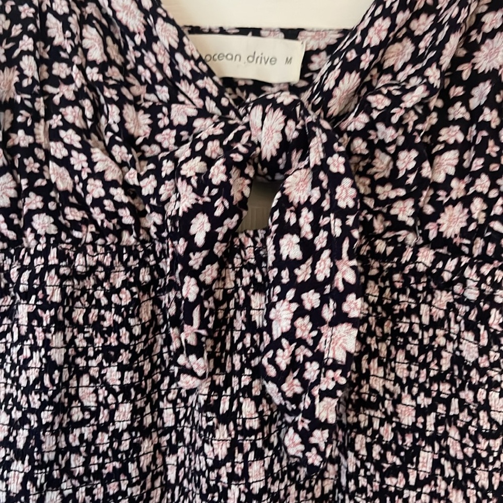 Floral Ribbed Sun Dress - Picture 3 of 7